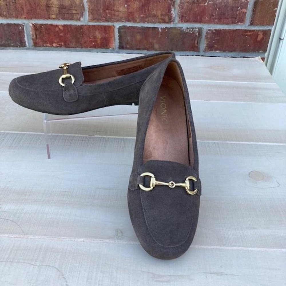 Vionic Bibiana Orthopedic Brown Women's Slip-on Moccasin Loafers - Size 8.5